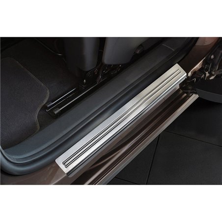 Seuils de portes inoxydable sur mesure pour Volkswagen Sharan II / Seat Alhambra II 2010- - 'Special Edition' - 4-pièces