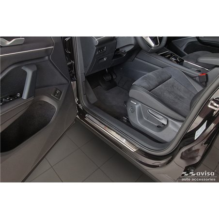 Seuils de portes inoxydable sur mesure pour Volkswagen Tiguan III (CT1) 2024- 'Lines' - 4-pièces