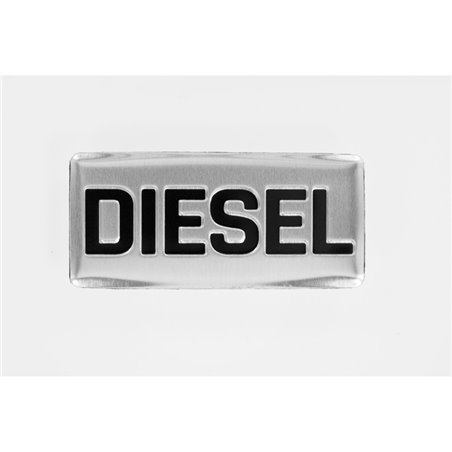 Emblème/Logo d'aluminium - DIESEL - 5,5x2,5cm