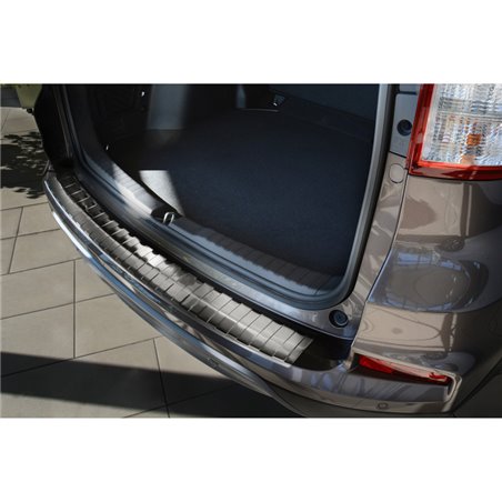 Protection de seuil arrière inox sur mesure pour Honda CR-V Facelift 2015-2018 'Ribs'