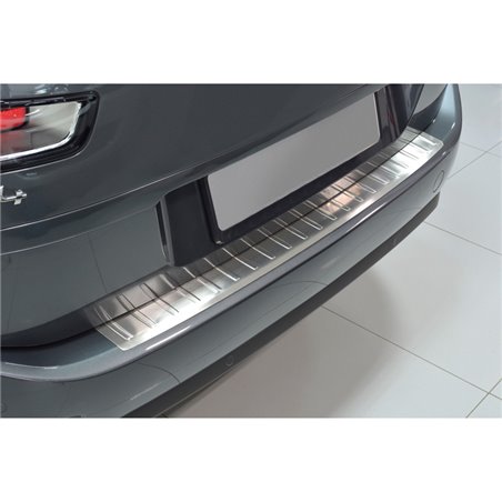 Protection de seuil arrière inox sur mesure pour Citroën C4 Grand Picasso 2013- & C4 Grand Spacetourer 2018- 'Ribs'