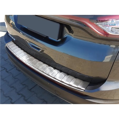 Protection de seuil arrière inox sur mesure pour Ford Edge 2014-2018 'Ribs'