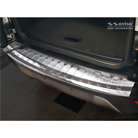 Protection de seuil arrière inox sur mesure pour Ford Ecosport II Facelift 2017- incl. ST-Line 'Ribs'