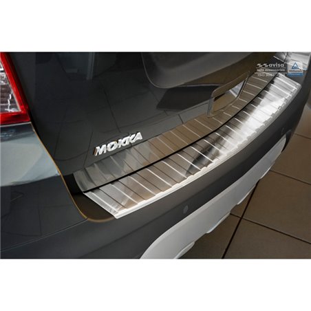 Protection de seuil arrière inox sur mesure pour Opel Mokka 2012-2017 excl. Mokka X