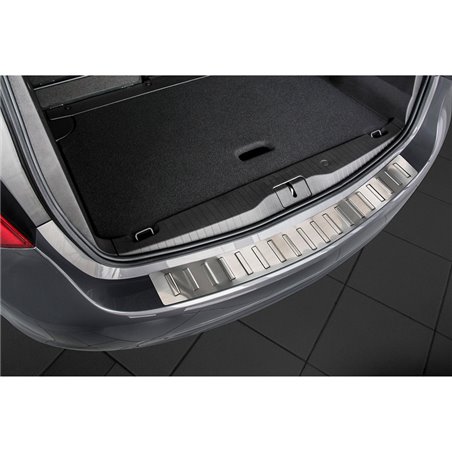 Protection de seuil arrière inox sur mesure pour Opel Meriva B 2010-2013 & 2013- 'Ribs'