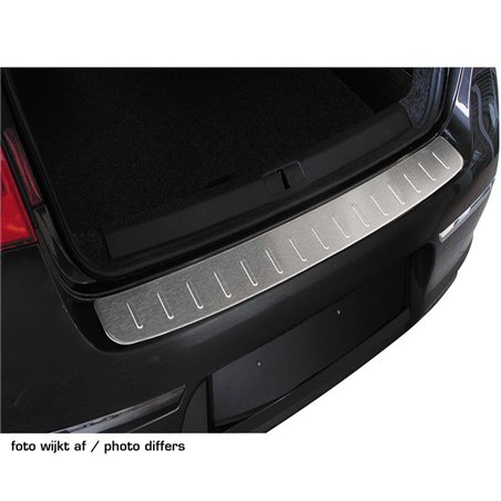 Protection de seuil arrière inox sur mesure pour Volkswagen Passat 3C/B6 Variant 2005-2010 Argent