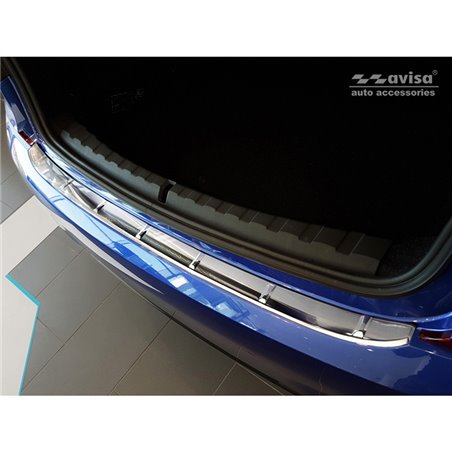 Protection de seuil arrière inox sur mesure pour BMW Série 3 G20 Sedan M-Paquet 2019- 'Ribs'