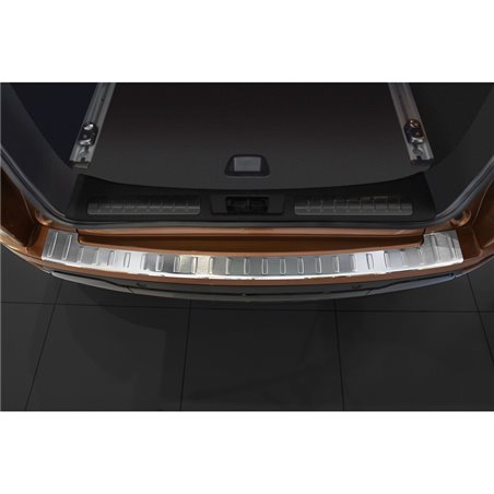 Protection de seuil arrière inox sur mesure pour Range Rover Evoque 5 portes 2013-2018 'Ribs'