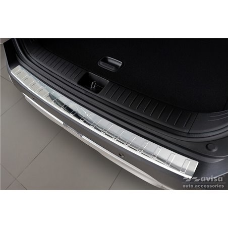 Protection de seuil arrière inox sur mesure pour Kia Sportage V 2021- 'Ribs'