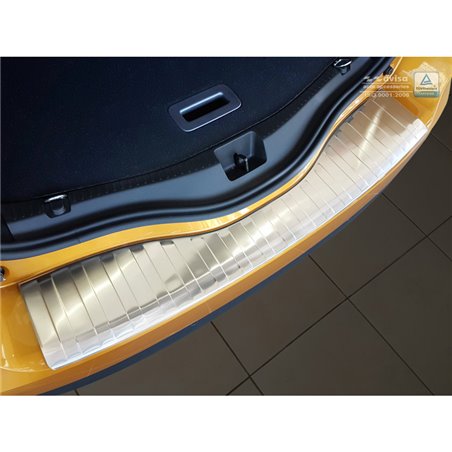 Protection de seuil arrière inox sur mesure pour Renault Scenic IV 2016-2023 'Ribs'