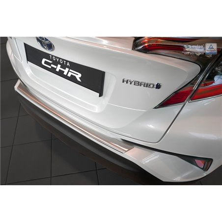 Protection de seuil arrière inox sur mesure pour Toyota C-HR 2016-2019 & Facelift 2019-2023