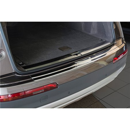 Protection de seuil arrière inox sur mesure pour Audi Q7 2015-2019 & 2019- incl. S-Line