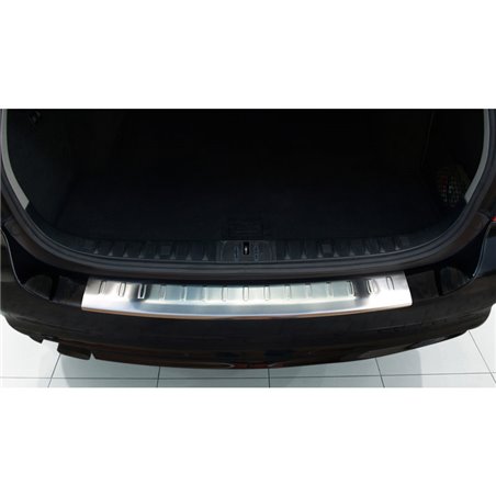 Protection de seuil arrière inox sur mesure pour BMW Série 3 E91 2008-2012 'Ribs'