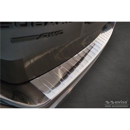 Protection de seuil arrière inox sur mesure pour Subaru Outback (BT) 2020- 'Ribs'