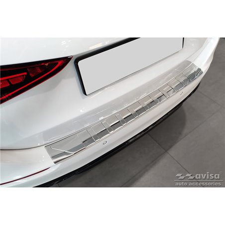 Protection de seuil arrière inox sur mesure pour Mercedes Classe-C W206 Kombi 2021- 'Ribs'