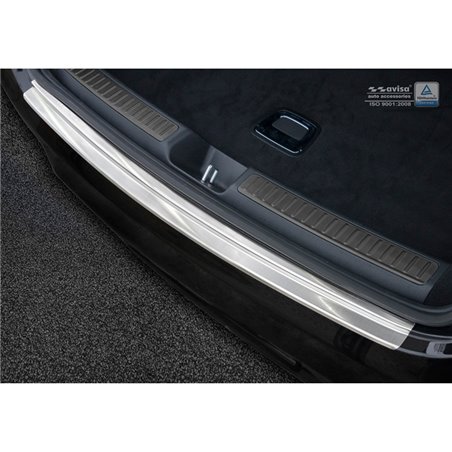 Protection de seuil arrière inox sur mesure pour Mercedes GLC Coupe 2016-2022  'Ribs'