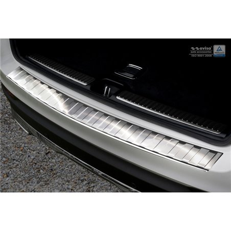 Protection de seuil arrière inox sur mesure pour Mercedes GLC 2015-2019 & FL 2019- 'Ribs'