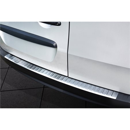 Protection de seuil arrière inox sur mesure pour Mercedes Citan 2012-2021 & Renault Kangoo 2008-2021 'Ribs'