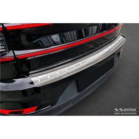 Protection de seuil arrière inox sur mesure pour Polestar 2 2019-2023 & Facelift 2023- 'Ribs'