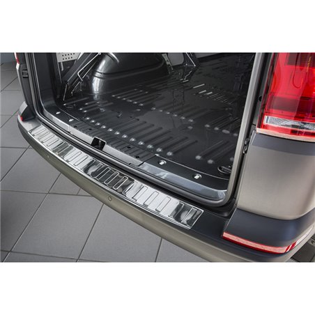 Protection de seuil arrière inox sur mesure pour Volkswagen Transporter T6 2015-2019 & FL 2019-2020 & T6.1 2020-2022  (hayon arr