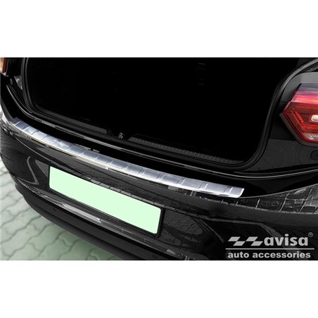 Protection de seuil arrière inox sur mesure pour Volkswagen ID.3 2020-2023 & FL 2023- 'Ribs'