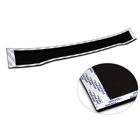 Protection de seuil arrière en aluminium noir mat sur mesure pour Ford Tourneo Courier/Transit Courier 2014- 'Riffled Plate'