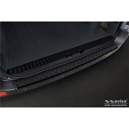 Protection de seuil arrière en aluminium noir mat sur mesure pour Opel Movano / Renault Master II / Nissan NV400 2010-2018 & 201