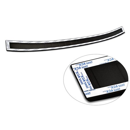 Protection de seuil arrière inox noir mat sur mesure pour Mazda CX-60 (KH) 2022- 'Ribs'