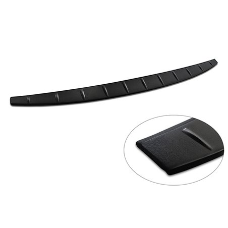 Protection de seuil arrière inox noir mat sur mesure pour Volvo EX30 2023- 'Ribs'