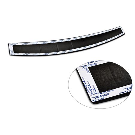 Protection de seuil arrière inox noir mat sur mesure pour Volkswagen Passat Variant (CJ5) 2023- 'Ribs'