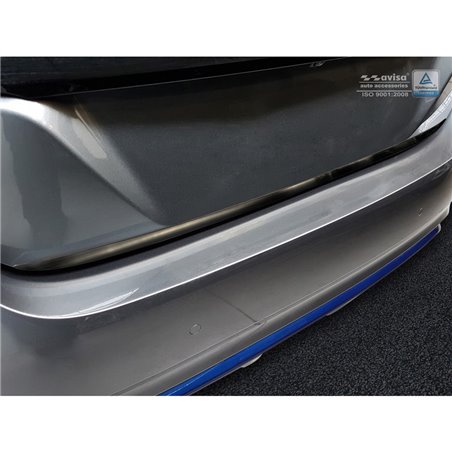 Baguette enjolivante coffre arrière inox noir sur mesure pour Nissan Leaf II 2017-