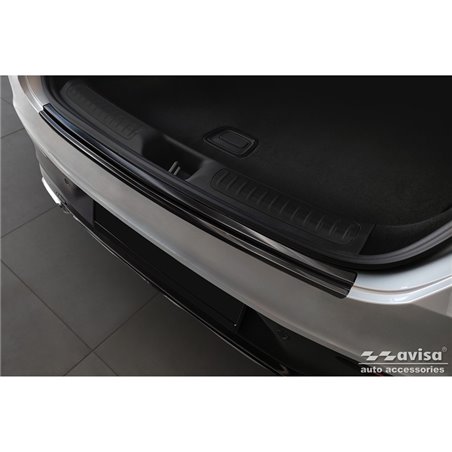 Protection de seuil arrière inox noir sur mesure pour Mercedes GLC II Coupé (C254) 2023-