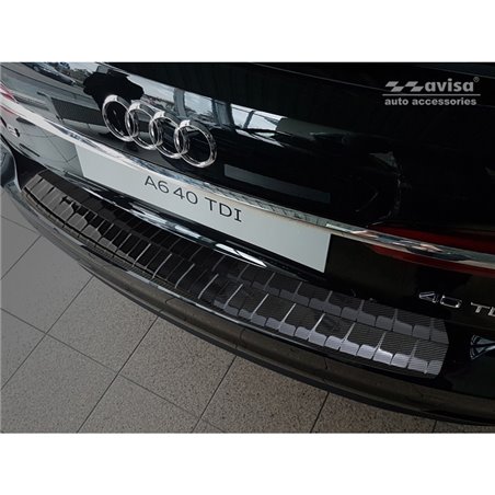 Protection de seuil arrière carboné 3D sur mesure pour Audi A6 (C8) Avant 2018- incl. S-Line & Allroad