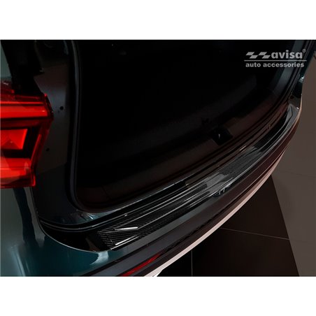 Protection de seuil arrière carboné 3D sur mesure pour Seat Tarraco 2019-