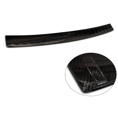 Protection de seuil arrière carboné 3D sur mesure pour Volkswagen Caravelle T6 2015-2019 & Caravelle T6.1 2019- (avec hayon arri