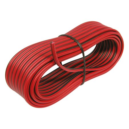 Carpoint Câble pour Haut-Parleur 0,75mm² 10m - Noir/Rouge