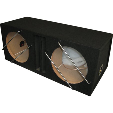 Necom MDF Caisson Vide Double pour Subwoofer 12-inch/30cm 2x42 Litre