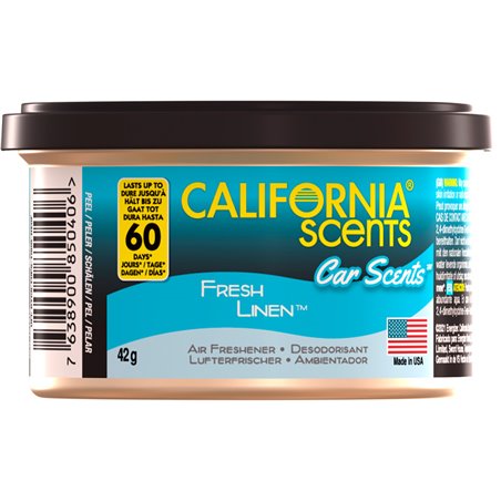 California Scents Désodorisant - Fresh Linen - Canette 42gr