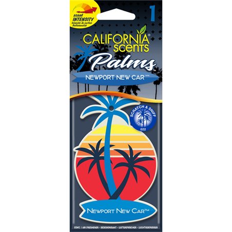 California Scents Désodorisant Palm Tree - Newport New Car - 1 pièce