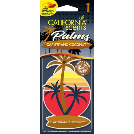 California Scents Désodorisant Palm Tree - Capistrano Coconut - 1 pièce