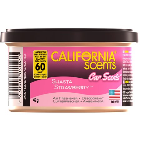 California Scents Désodorisant - Shasta Strawberry - Canette 42gr