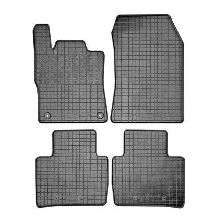 Set tapis de caoutchouc sur mesure pour Citroën C5 X 2021- (4-pièces + points de fixage)