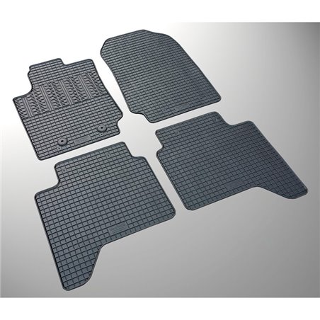 Set tapis de caoutchouc sur mesure pour Ford Ranger 2012- (4-pièces + points de fixage)