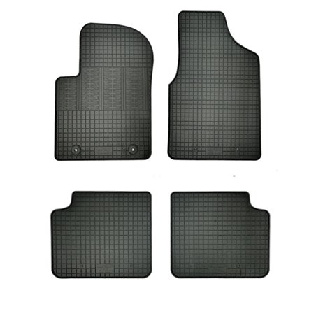 Set tapis de caoutchouc sur mesure pour Ford Ka II 2008-2012 (4-pièces + points de fixage)