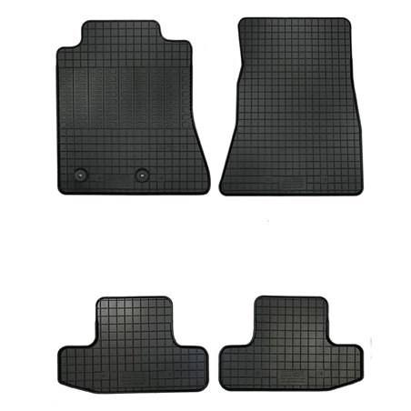 Set tapis de caoutchouc sur mesure pour Ford Mustang GT 2015- (4-pièces + points de fixage)