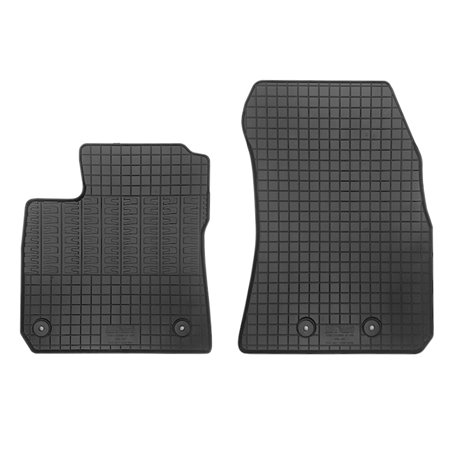 Set tapis de caoutchouc sur mesure pour Ford Transit Courier 2-personnes 2019- (2-pièces + points de fixage)