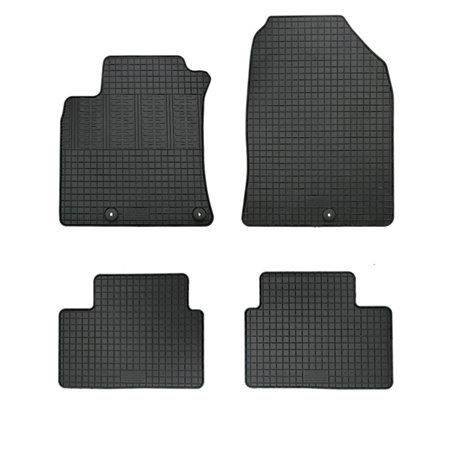 Set tapis de caoutchouc sur mesure pour Hyundai Ioniq (AE) 2016-2019 (4-pièces + points de fixage)