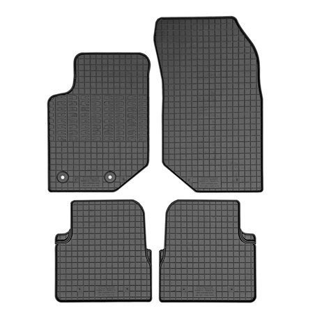 Set tapis de caoutchouc sur mesure pour Jeep Avenger (essence) 2023- (4-pièces + points de fixage)