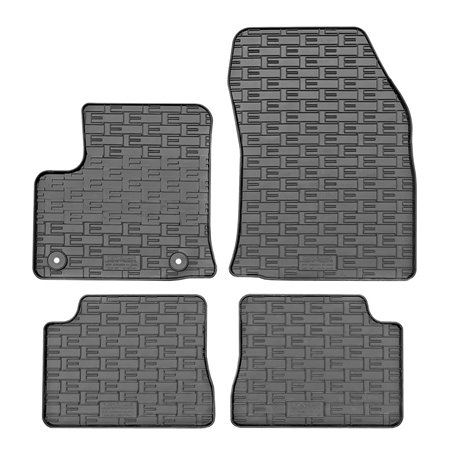 Set tapis de caoutchouc sur mesure pour Jeep Avenger (electric) 2023- & Fiat 600e 2023- (4-pièces + points de fixage)