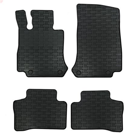 Set tapis de caoutchouc sur mesure pour Mercedes EQC (N293) 2019- (4-pièces + points de fixage)